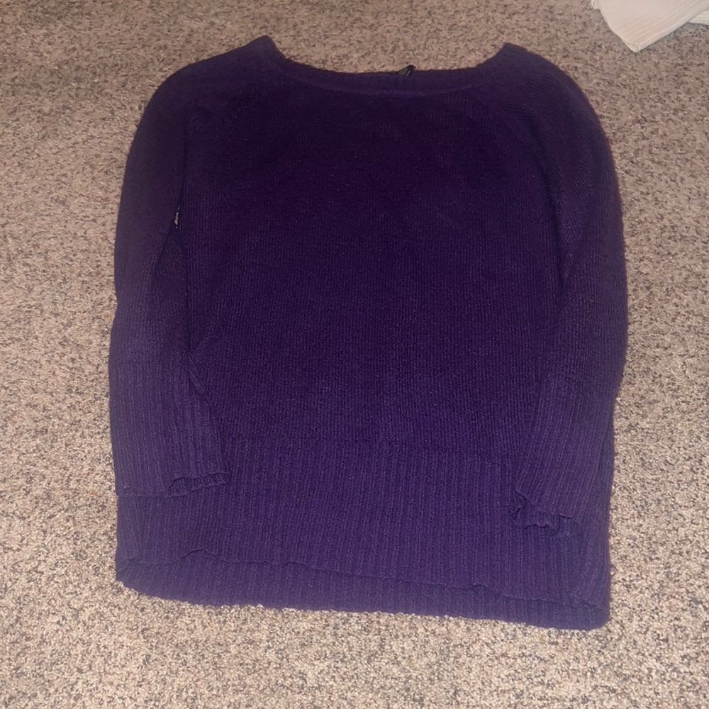 purple sweater